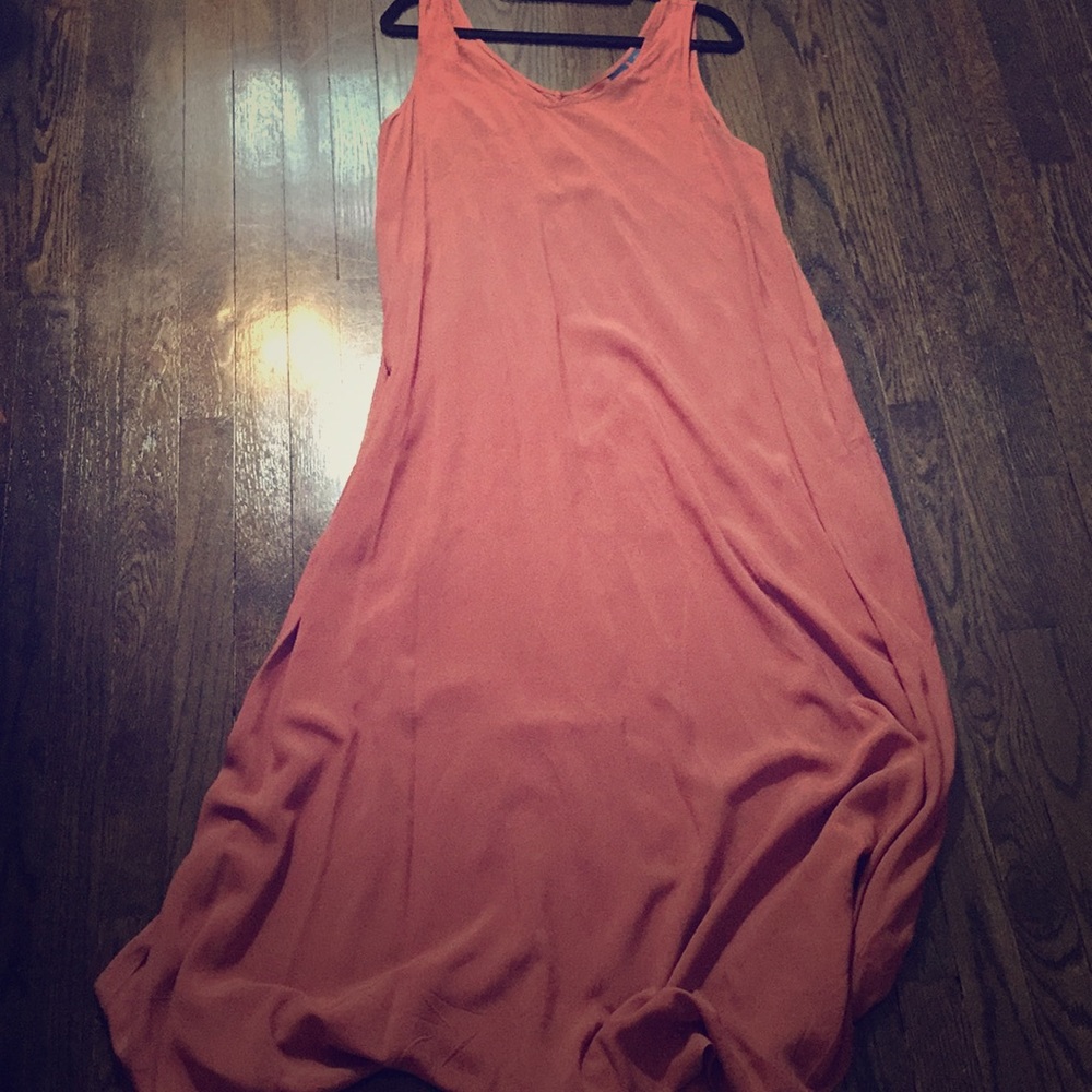 Antibes Blanca a-line sleeveless peach dress
